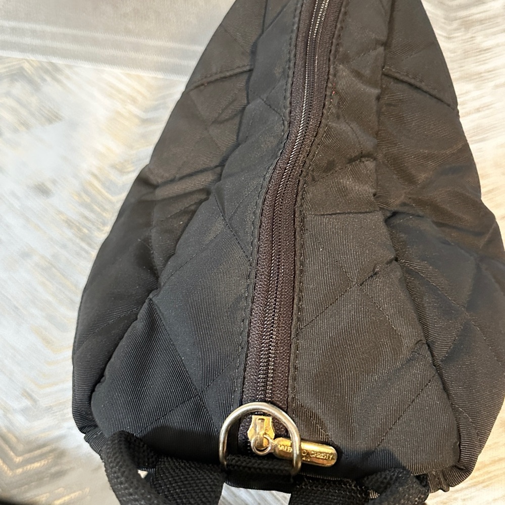 Valentino Quilted Black Backpack with Gold Details - Picture 12 of 15
